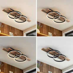 Lindby LED-taklampe Sentoa, tre, 75 cm lang, 3 000 K| Design- Og Hotellbelysning|Led-Innendørs