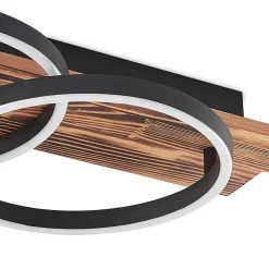 Lindby LED-taklampe Sentoa, tre, 75 cm lang, 3 000 K| Design- Og Hotellbelysning|Led-Innendørs