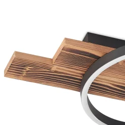 Lindby LED-taklampe Sentoa, tre, 75 cm lang, 3 000 K| Design- Og Hotellbelysning|Led-Innendørs