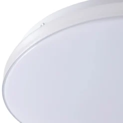 Lindby LED-taklampe Silvryn krom/hvit plast 3000K New