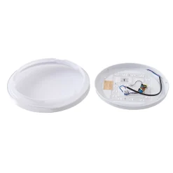 Lindby LED-taklampe Silvryn krom/hvit plast 3000K New