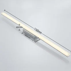 Lindby LED-taklampe til bad Levke, 116 cm, dimbar, IP44 Clearance