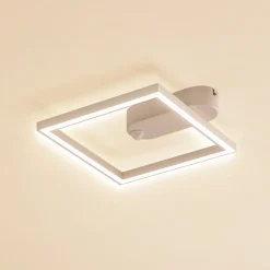 Lindby LED-taklampe Yulla, hvit, med bevegelsesdetektor| Led-Innendørs|Taklamper