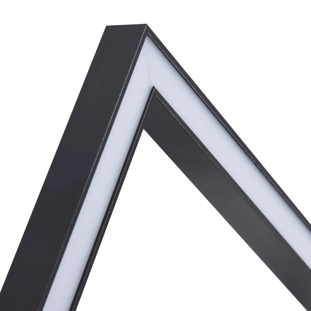 Lindby LED-taklampe Yulla, 34 cm, svart, sensor Hot