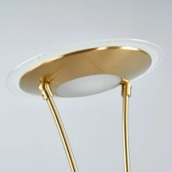 Lindby LED-uplight Eda, høyde 180 cm, messing, dimbar| Led-Innendørs