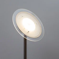 Lindby LED-uplight Malea, 180 cm, nikkel, metall| Gulvlamper