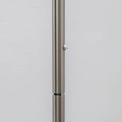 Lindby LED-uplight Malea, 180 cm, nikkel, metall| Gulvlamper