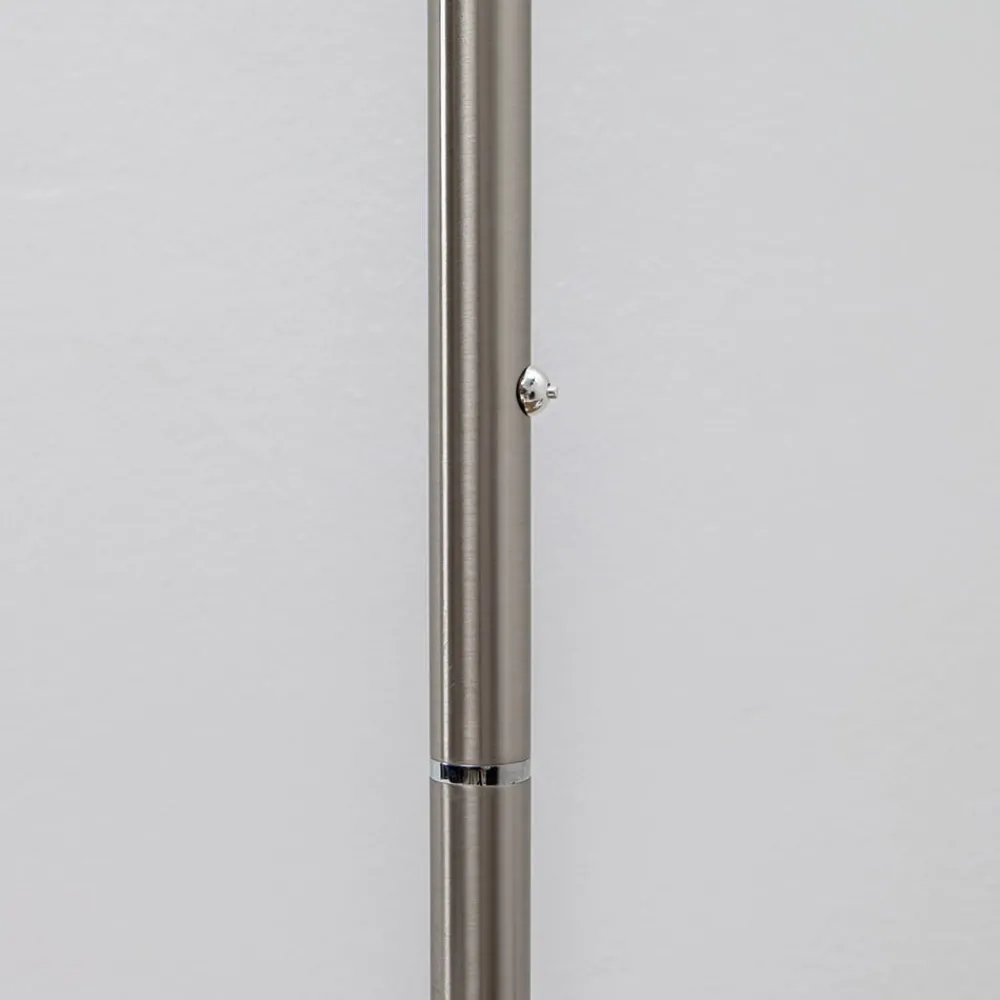 Lindby LED-uplight Malea, 180 cm, nikkel, metall| Gulvlamper