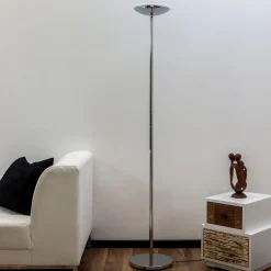 Lindby LED-uplight Malea, 180 cm, krom, metall Discount