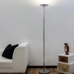 Lindby LED-uplight Malea, 180 cm, krom, metall Discount