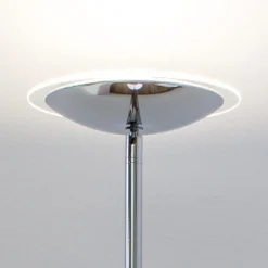 Lindby LED-uplight Malea, 180 cm, krom, metall Discount