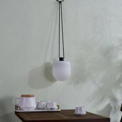 Lindby LED-utendørspendel Eleia, 2700 K, 16 cm, oppladbart batteri| Kommersiell Utebelysning|Led-Utendørs