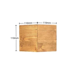 Lindby LED-vegglampe Benicio, 11 cm, kantet, tre Online