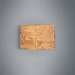 Lindby LED-vegglampe Benicio, 11 cm, kantet, tre Online