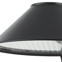 Lindby LED-vegglampe Capelo, svart, aluminium, Ø20cm| Kommersiell Utebelysning|Led-Utendørs