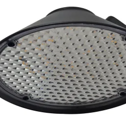 Lindby LED-vegglampe Capelo, svart, aluminium, Ø20cm| Kommersiell Utebelysning|Led-Utendørs