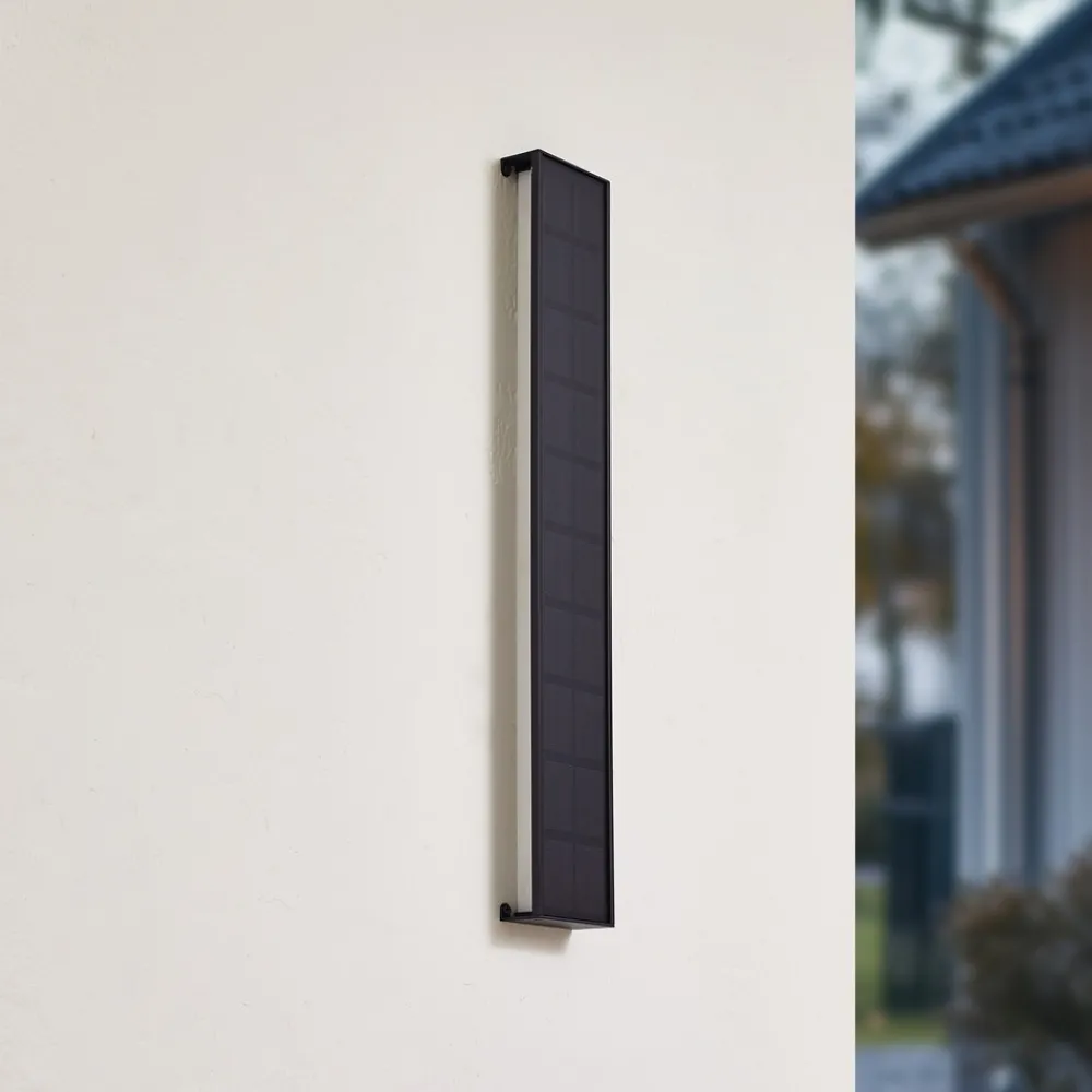 Lindby LED-vegglampe Laarni, dimbar, IP54, svart Hot