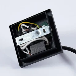 Lindby LED-vegglampe Mayar, svart, metall, leselampe, 11 cm| Design- Og Hotellbelysning|Led-Innendørs