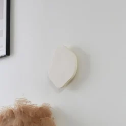 Lindby LED-vegglampe Nielson, beige, gips, 30 cm høy| Design- Og Hotellbelysning|Led-Innendørs