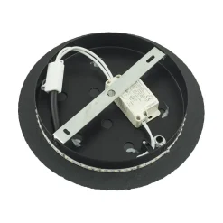 Lindby LED-vegglampe Peetu, Ø 25 cm, skifer, dimbar| Vegglamper