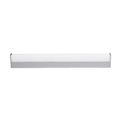 Lindby LED-vegglampe Philippa, kantet, 59 cm, krom, IP44 Outlet