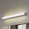 Lindby LED-vegglampe Philippa, kantet, 59 cm, aluminiumsfarget, IP44