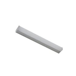 Lindby LED-vegglampe Philippa, kantet, 59 cm, aluminiumsfarget, IP44