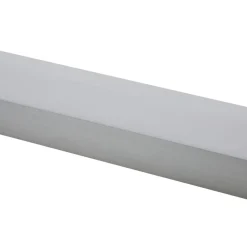 Lindby LED-vegglampe Philippa, kantet, 59 cm, aluminiumsfarget, IP44