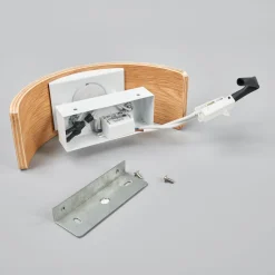 Lindby LED-vegglampe Rafailia, bredde 23 cm, tre, 3 000 K Online