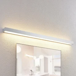 Lindby LED-vegglampe til bad Layan, 120 cm, krom, metall| Led-Innendørs|Vegglamper