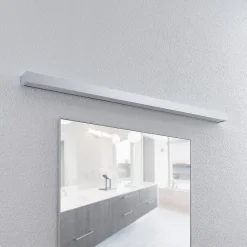 Lindby LED-vegglampe til bad Layan, 120 cm, krom, metall| Led-Innendørs|Vegglamper
