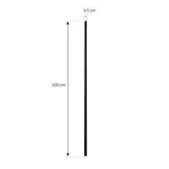 Lindby Linaro strømskinne, 2 m, svart, 1-fase skinne Sale