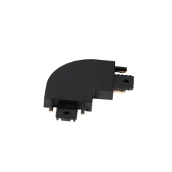 Lindby L-kobling Lumaro, svart, 90°, avrundet, sett med 2 stk Online