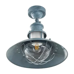 Lindby Louisanne taklampe, grågrønn, metall, Ø 35cm| Design- Og Hotellbelysning