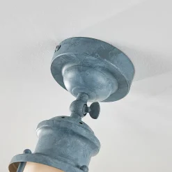 Lindby Louisanne taklampe, grågrønn, metall, Ø 35cm| Design- Og Hotellbelysning