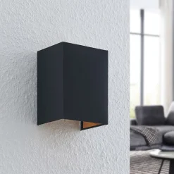 Lindby Lukani vegglampe, kantet| Design- Og Hotellbelysning|Vegglamper