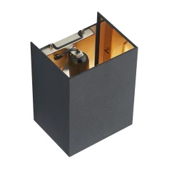 Lindby Lukani vegglampe, kantet| Design- Og Hotellbelysning|Vegglamper