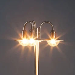 Lindby lyktestolpe Damion, 200 cm, 3 lyskilder, E27, IP44| Lyktestolper