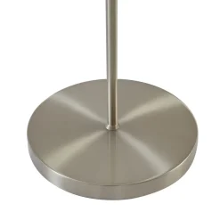 Lindby Melanie gulvlampe, grå, stoff, Ø 36 cm, 2 lyskilder.| Gulvlamper