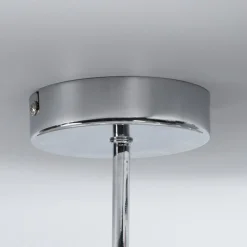 Lindby Melia taklampe, lilla/rosa/oransje, tekstil, Ø56cm| Design- Og Hotellbelysning|Taklamper