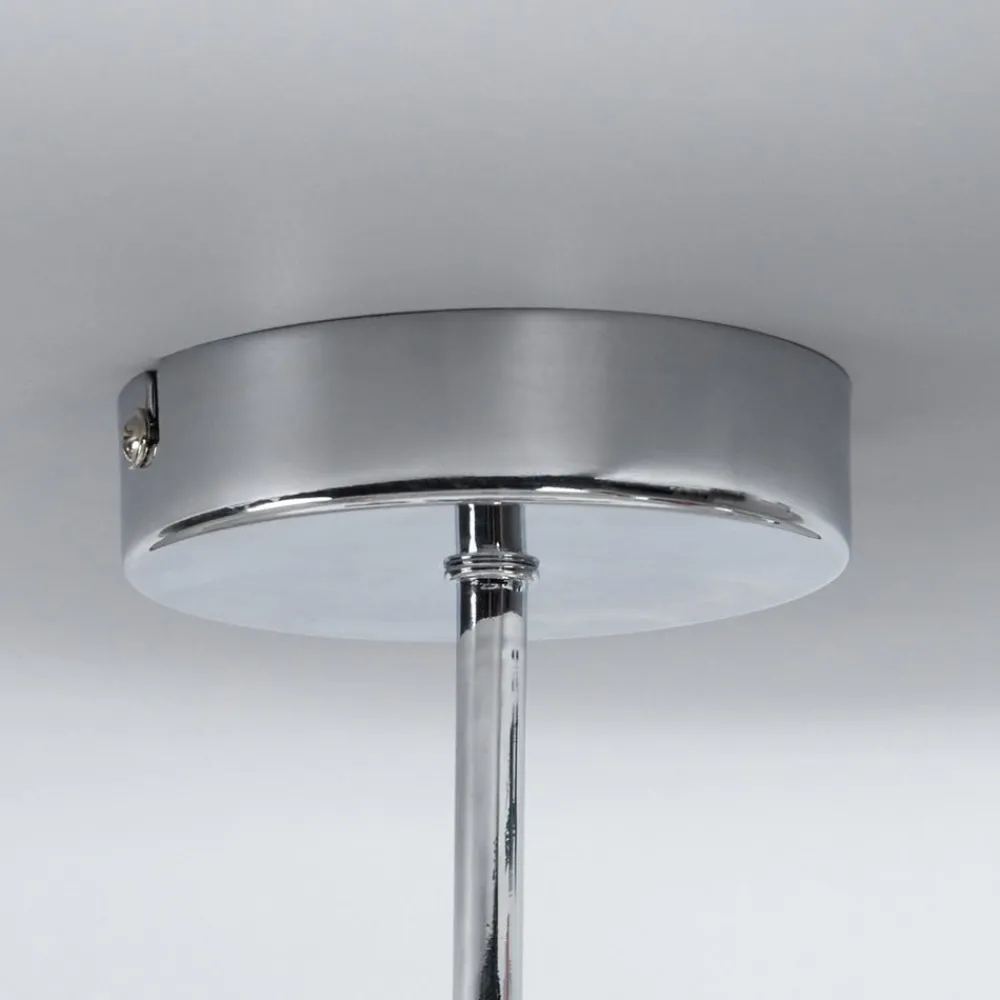 Lindby Melia taklampe, lilla/rosa/oransje, tekstil, Ø56cm| Design- Og Hotellbelysning|Taklamper