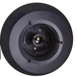 Lindby Meliora utendørs vegglampe, svart, jern, IP44, E27 Clearance