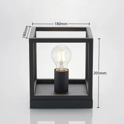 Lindby Meron taklampe, kasseformet, mørkegrå Sale