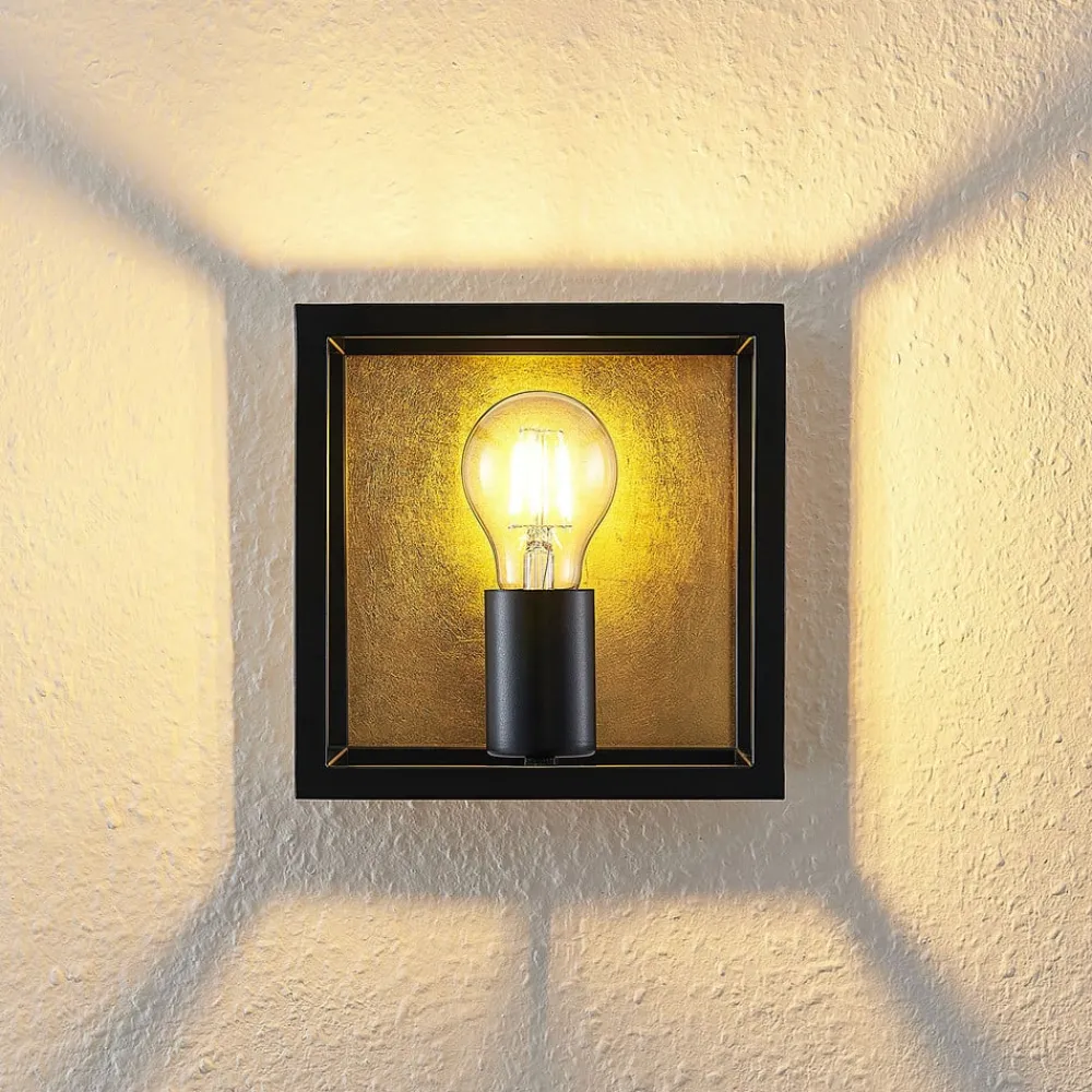 Lindby Miravi vegglampe, gullfoliefinish| Vegglamper