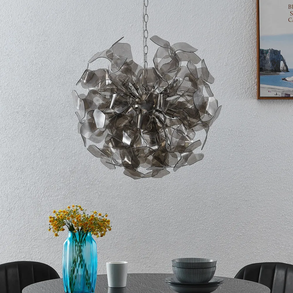 Lindby Moscalina hengelampe, røykgrå Clearance