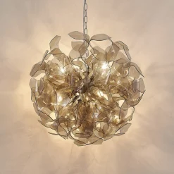 Lindby Moscalina hengelampe, røykgrå Clearance