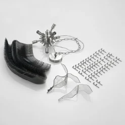 Lindby Moscalina hengelampe, røykgrå Clearance