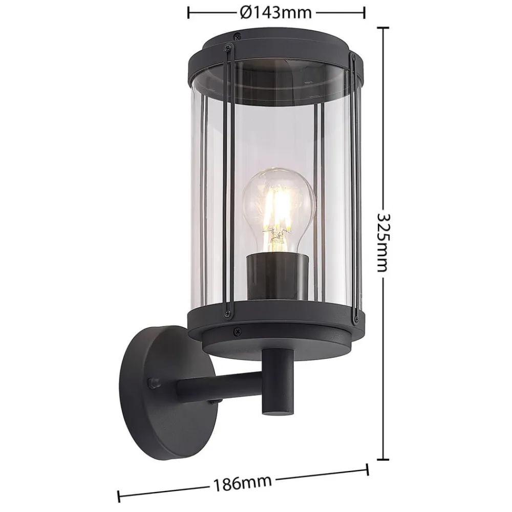 Lindby Ojali utendørs vegglampe, lykt| Vegglamper Utendørs