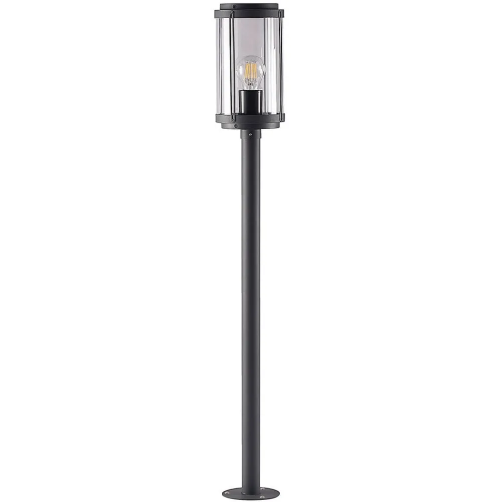 Lindby Ojali veilampe, rund, mørkegrå| Gatebelysning, Pullert Belysning