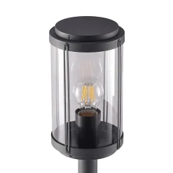 Lindby Ojali veilampe, rund, mørkegrå| Gatebelysning, Pullert Belysning